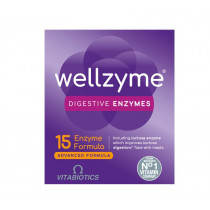 Vitabiotics Wellzyme Digestive Enzymes 15 Enzyme Advanced Formula - 60 Capsules