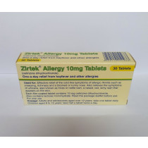 Zirtek Allergy 10mg Tablets - 30 Tablets