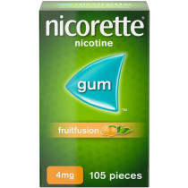 Nicorette Fruit Fusion 4mg Gum - 105 Pieces | Stop Smoking Aid