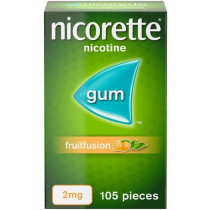 Nicorette Fruit Fusion 2mg Gum Nicotine 105 Pieces