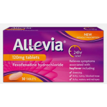 Allevia Fexofenadine 120mg For Hayfever Relief - 30 Tablets
