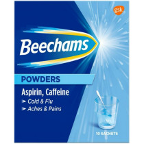 Beechams Powders for Cold and Flu, Aches and Pains - 10 Sachets