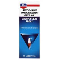 Benzydamine Hydrochloride 0.15% w\v Oromucosal Spray