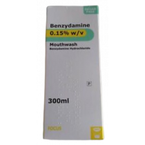 Benzydamine 0.15% w\v Mouthwash 300ml
