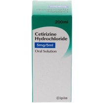 Cetirizine Hydrochloride 5mg/5ml Oral Solution 200ml | Allergy & Hay Fever Relief