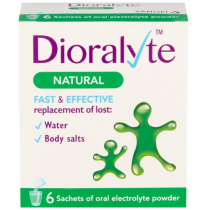 Dioralyte Natural 6 Sachets