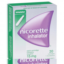 Nicorette Nicotine 15mg Inhalator with 20 Cartridges