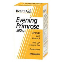 HealthAid Evening Primrose Oil with Vitamin E 500mg 30 Capsules