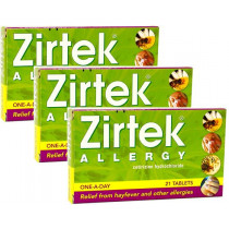 Zirtek Allergy Tablets Triple Pack Offer