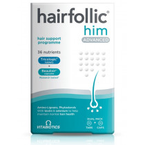 Vitabiotics Hairfollic Him Advanced Dual Pack 30 Tabs/30 Caps