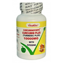 VitaRite Turmeric Curcumin Plus 10000mg with Piperine 30 Capsules