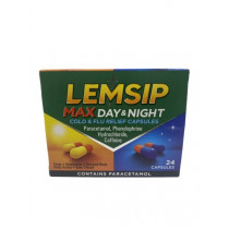 Lemsip Max Day & Night Cold & Flu Relief 24 Capsules