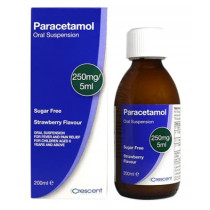 Paracetamol 250mg/5ml Oral Suspension - Pain Relief for Children 6+ (200ml)