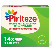 Piriteze Hayfever & Allergy Tablets - 14 Tablets