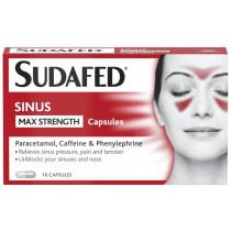 SudaFed Sinus Max Strength 16 Capsules