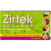 Zirtek Allergy Relief Tablets - 30 Tablets