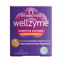 Vitabiotics Wellzyme Digestive Enzymes 15 Enzyme Advanced Formula - 60 Capsules