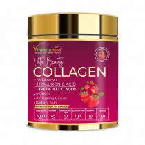 Vitaminnica Collagen Powder – Type I & III with Hyaluronic Acid, Glutathione & Vitamin C – 30 Servings