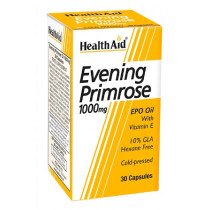 HealthAid Evening Primrose Oil with Vitamin E 1000mg 30 Capsules