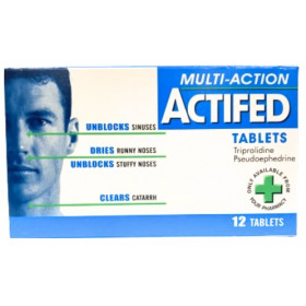 Actifed Multi Action 12 Tablets