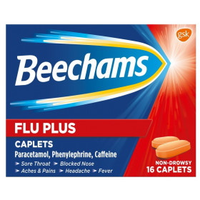 Beechams Flu Plus Caplets - 16 Caplets