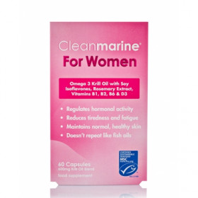 Cleanmarine for Women Omega 3 Krill Oil Capsules