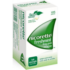 Nicorette Freshmint Gum 4mg - 105 Pieces