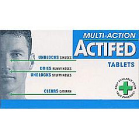 actifed multi action tablets