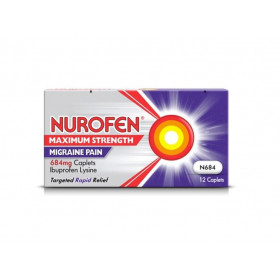 Nurofen Maximum Strength Migraine Pain 684mg - 12 Caplets