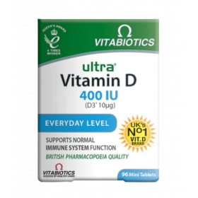 Vitabiotics Ultra Vitamin D 400IU Tablets - 96 Tablets