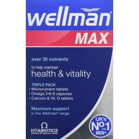 Vitabiotics Wellman Max Tablets and Capsules