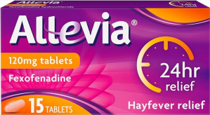 Allevia Fexofenadine 120mg For Hayfever Relief - 15 Tablets