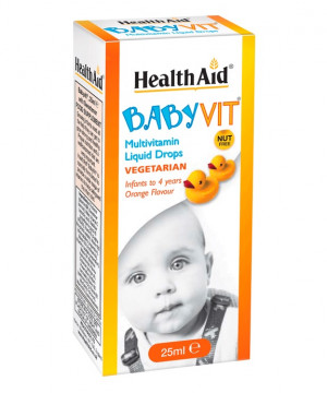 HealthAid BabyVit Multivitamin Liquid Drops 25ml (Orange Flavour)