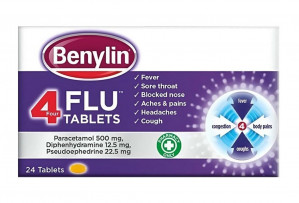 Benylin 4 Flu Tablets 24 Tablets
