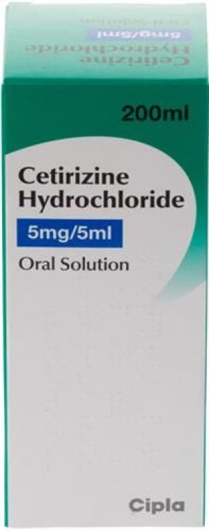 Cetirizine Hydrochloride 5mg/5ml Oral Solution 200ml | Allergy & Hay Fever Relief