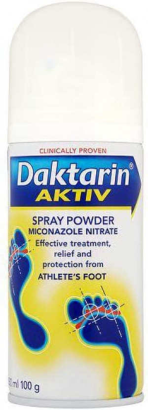 Daktarin Aktiv Athletes Foot Spray Powder 100g