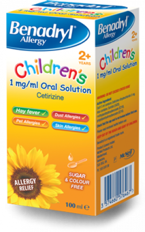 Benadryl Allergy 1mg Relief Syrup for Children 100ml