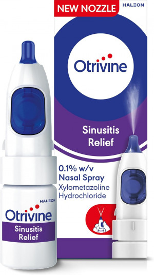 Otrivine Sinusitis Relief Decongestant Nasal Spray 10ml
