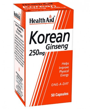 HealthAid Korean Ginseng 250mg 50 Capsules