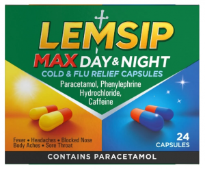 Lemsip Max Day & Night Cold & Flu Relief 24 Capsules