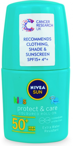 Nivea Sun Kids Protect & Care Coloured Roll-On SPF50+ (BLUE)