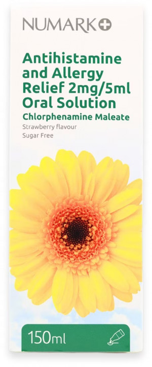 Antihistamine and Allergy Relief 2mg/5ml Oral Solution 150ml