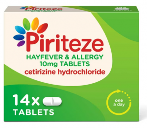 Piriteze Hayfever & Allergy Tablets - 14 Tablets
