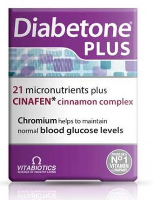 Vitabiotics Diabetone Plus Cinafen - 84 Tablets