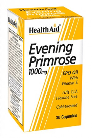 HealthAid Evening Primrose Oil with Vitamin E 1000mg 30 Capsules