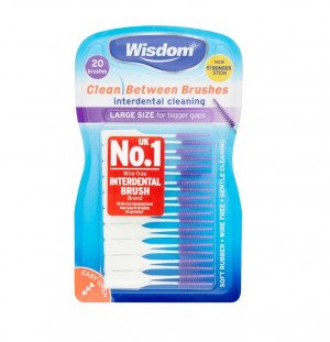 Wisdom Clean Between Pro Interdental Brushes - 20 Brushes