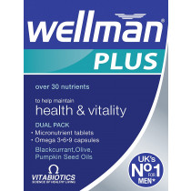 Vitabiotics Wellman Plus Omega 3.6.9 Dual Pack