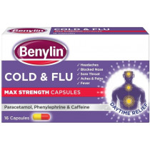 Benylin Cold and Flu Max Strength 16 Capsules
