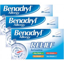 Benadryl Allergy Relief Capsules Triple Pack Offer
