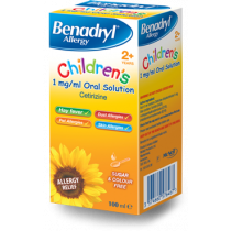 Benadryl Allergy 1mg Relief Syrup for Children 100ml